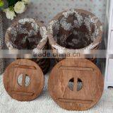 Unique Wood Laundry Basket Cabinet thumbnail-2