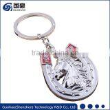 2017 New Lucky horseshoe keyring decorations craft horseshoes keychain