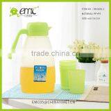 Cold Kettle Sets With Lid Plastic Juice and Tea Vottle With 4 Cups thumbnail-5