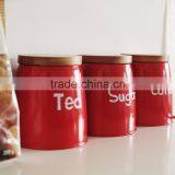 Home Decorative Metal Sealed Coffee Tea Sugar Canister Kitchen Tin Jar thumbnail-2
