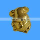 Ceramic Gold Electroplate Money Box Piggy Bank