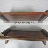 American Retro Leisure Solid Wood Coffee Tea Table thumbnail-6