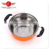 Best Selling Colorful16-24cm Stainless Steel Kitchen Use Cookware With Glass Cover/ Cooking Pot/ Cassrole thumbnail-4