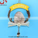 New Design With Wood Egg Easter Decorations Rattan Wreath Hanger thumbnail-2