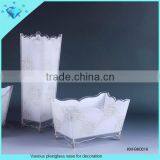 Clear Acrylic Square Vase for Decoration thumbnail-5