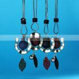 New Autumn Winter Design Long Sweater Necklace Bead Hoop Leaf Pendant Necklace Geomotric Necklace thumbnail-6