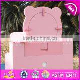 2017 New Design Lovely Pink Girls Wooden Toy Dressing Table W08H077 thumbnail-5
