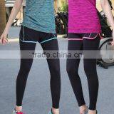 Recycled Fabric Women Seamless Tight Wholesale Spandex Yoga Pants thumbnail-2