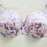 Fashion Printing Women Bra With Lace Trimming/new Style Bra thumbnail-2