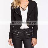 High Quality Wholesale Life pu Leather Custom Ladies Jacket thumbnail-2