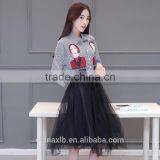 New 2016 Vestidos Winter Women Dress Blue Casual Package Hip Slim Elegant Boho Chic Dresses Female Polo Party Dresses Hot thumbnail-5