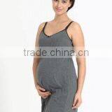 Maternity Nursing Nightie - Grey thumbnail-1