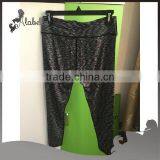 Capri Leggings With Spaceye Polyester Spandex Fabrics for Women thumbnail-2