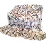 CX-D-85 Patchwork Blanket/Real Fox Fur Blanket/Throw Blankets thumbnail-5