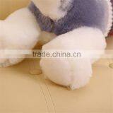 Wholesale Christmas Gift Plush Lying Dog Grey and White Plush Siberian Husky for Children Gifts thumbnail-5