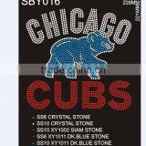 Hot Fix Motif Chicago CUBS Rhinestone Transfer Wholesale thumbnail-1