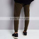 MGOO Fashion Khaki Plain Ripped Mens Joggers Custom Logo Drawstring Waist Cuffed Hem Skinny Fit Joggers With Pocket thumbnail-4