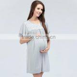 Wild Maternity Clothing Printing Breastfeeding Clothes Loose and Comfortable Nursing Dress thumbnail-1
