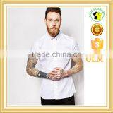 Short Sleeve Mens Cotton Satin Busines Shirt thumbnail-1