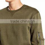 Wholesale Winter Custom Mens Blank Long Sleeves Crewneck Sweatshirt thumbnail-4