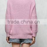 EY0873S New Arrival Women Round Neck Knitted Pure Color Sweater Pullover, American Long Sleeve Sweaters thumbnail-3