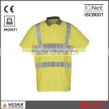 New Design Hivis Men Polo T Shirt With Knitted Coolplus Reflective Tape
