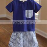 2017 Wholesale Children's Clothes Summer Set Boutique Clothing Custom Shirts & Shorts thumbnail-2