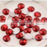 Crystal Sew-on Beads Red Light Siam Sew on Stones thumbnail-3