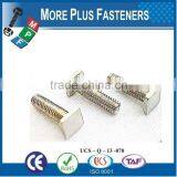 Made In Taiwan Flat Head Black Oxide Small Brass Black Phosphate Square Head Bolt thumbnail-1