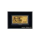 Ukraine Gold Banknote Wooden Frame thumbnail-1