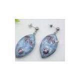 Fascinating Enamel and Epoxy Stainless Steel Dangle Earrings for Ladies 1330062 thumbnail-1