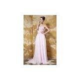 Pink Sweetheart Strapless Chiffon Evening Dresses Long Prom Gowns With Beads 2013 thumbnail-1