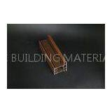 Brown PVC Profiles Laminated Frame Film 4 Chambers For Doors Frames