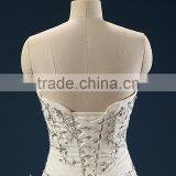 Elegant Embroidered A-Line Strapless Neckline and Sleeveless Lace Wedding Dress AS436 thumbnail-5