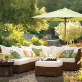 Modern Outdoor Lounge Furniture PE Rattan Coffee Shop Comfortable
