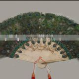 natural peacock feather fan for party