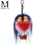 Luxury Colorful Fox Fur Animal Accessory / Fox Fur Bag Charm Key Chain thumbnail-1