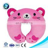 Fashion Cheap Plush Blue Bear Neck Cushion Customized Cute Soft Animal Travel Neck Pillow thumbnail-3