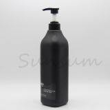 500ml 1000ml Matte Black Square PET Plastic Shampoo and Boay Wash Bottle thumbnail-3