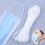 Adjustable strap cotton hanging ear rope 3 ply elastic earloop