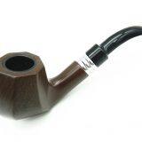 155 mm Length Wooden Resin Short Tobacco Pipe With Small Brown Hexagonal Head for Smoking thumbnail-3