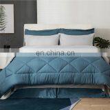 China Luxury Machine Washable Microfiber Solid Color King Bed Comforter Set thumbnail-2