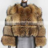 New Arrival Winter Fashion Wholesale Elegant Thick Warm Outwear Fox Fur Casual Crop Coat Jacket For Women thumbnail-6