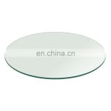 High quality flat and curved tempered glass dining table tops