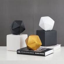 Irregular Pentagon Glod White Black Cube Geometry Abstract Decor Modern Simple Decoration thumbnail-4