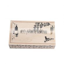 Wooden drawer box jewelry packaging gift box commemorative coin wooden box