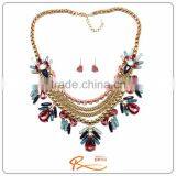 China Wholesale Newest Flower Design Gold Necklace thumbnail-2