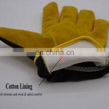 HANDLANDY Cowhide Leather Work Gloves Safety,leather Driving Gloves,leather Gloves Working thumbnail-4