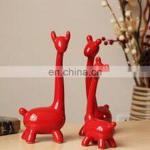 Best Price Ceramic Porcelain One Set Giraffe Family Statue Art Craft thumbnail-3