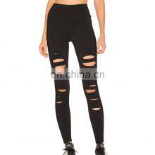 Cuts Design Fitness Yoga Wear Ladies Gym Leggings thumbnail-1